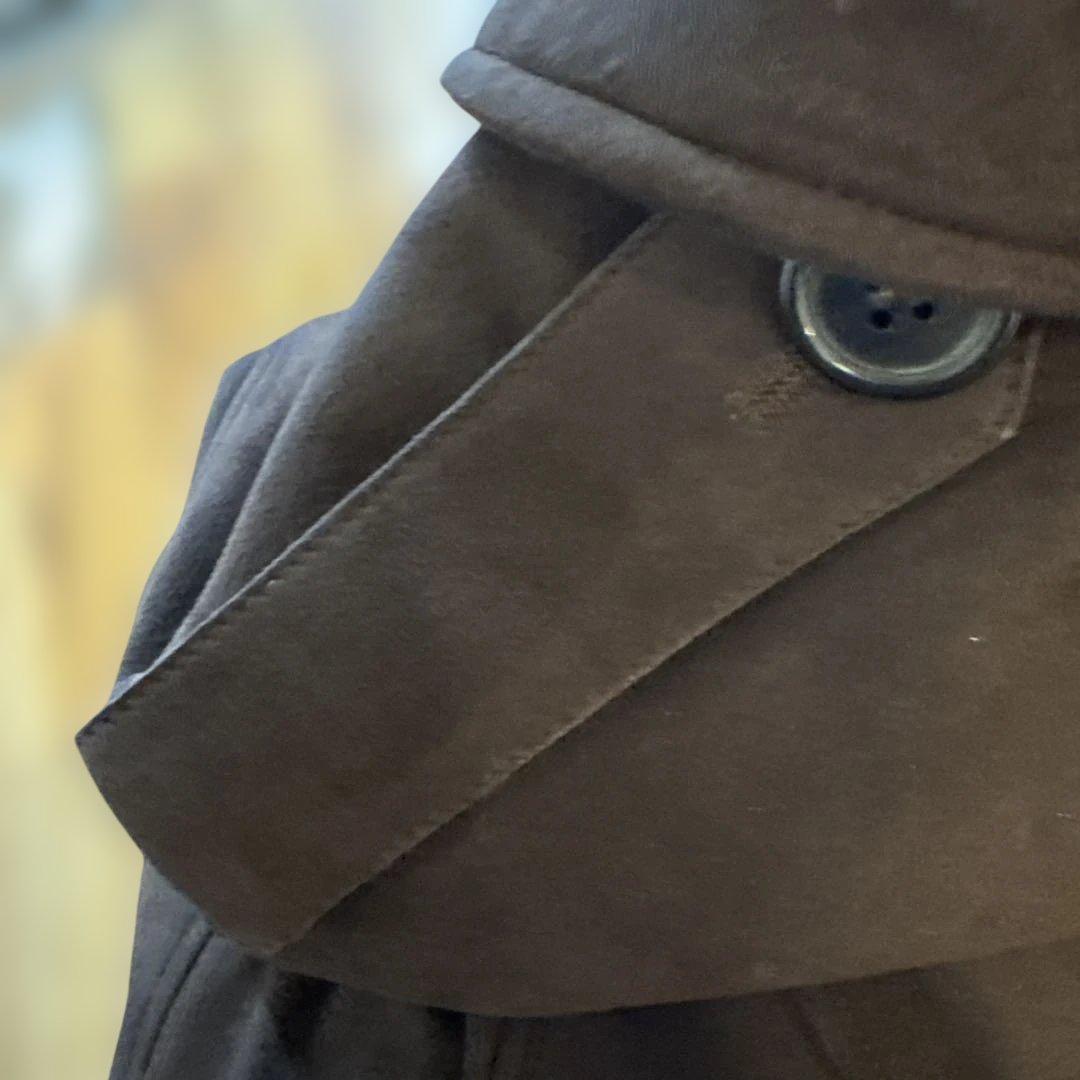 セラファン　SERAPHIN スエード トレンチコート XL 高級　鹿革 は美品