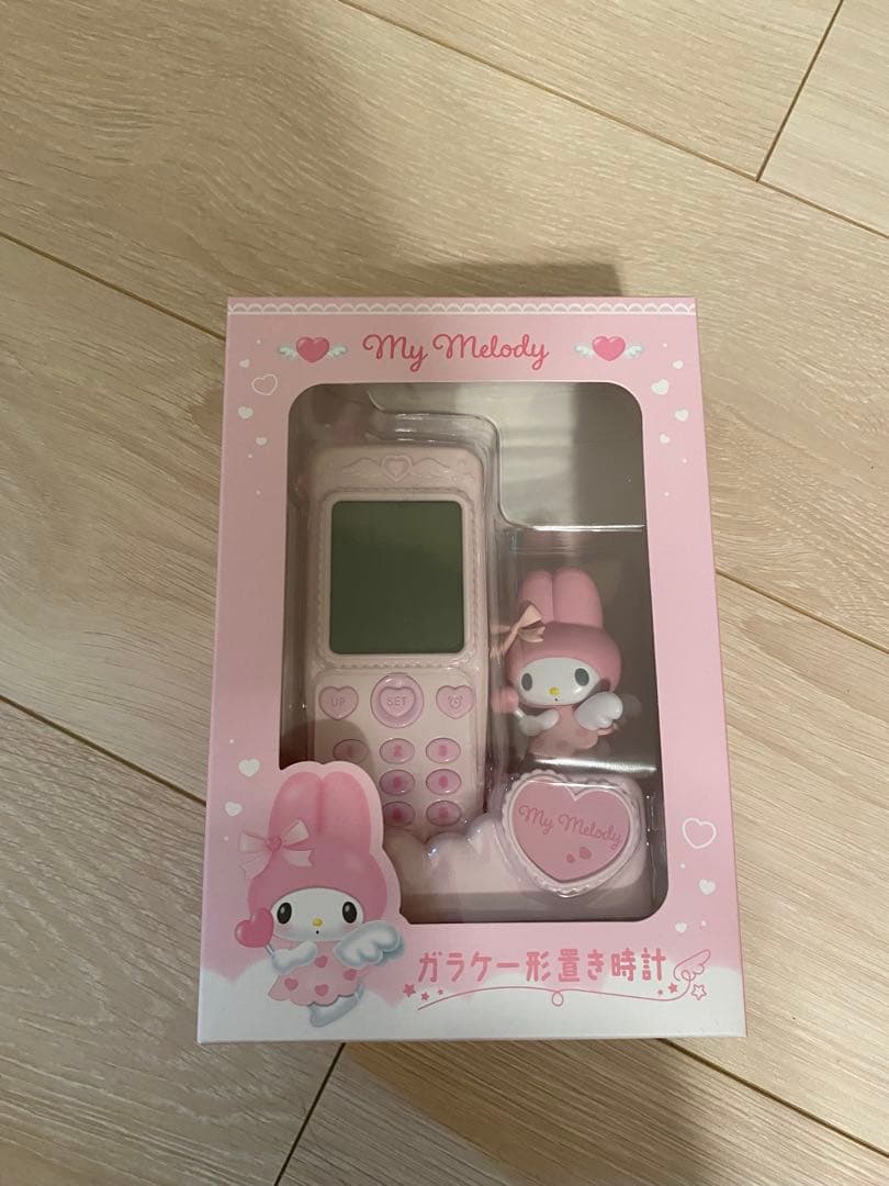 2日間お値下げ【新品 未開封】サンリオ ガラケー型置き時計　マイメロ