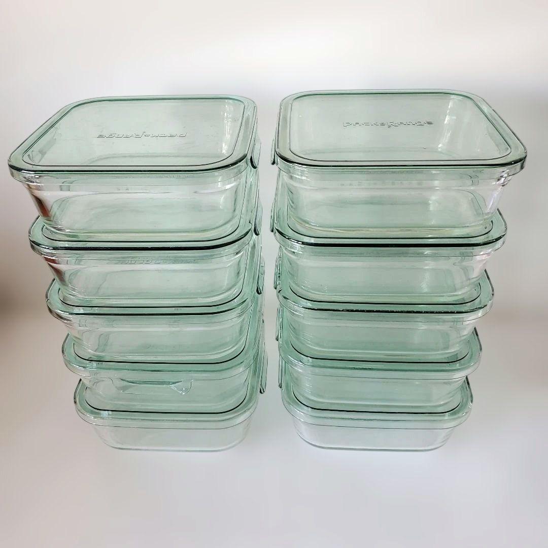 イワキ　ガラス製食品保存容器 10個セット　作り置き