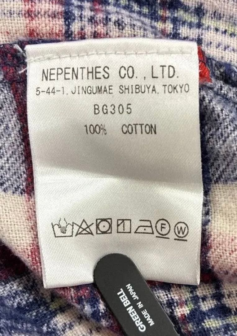 Rebuild by Needles マルチカラー チェック ネルシャツ 再構築