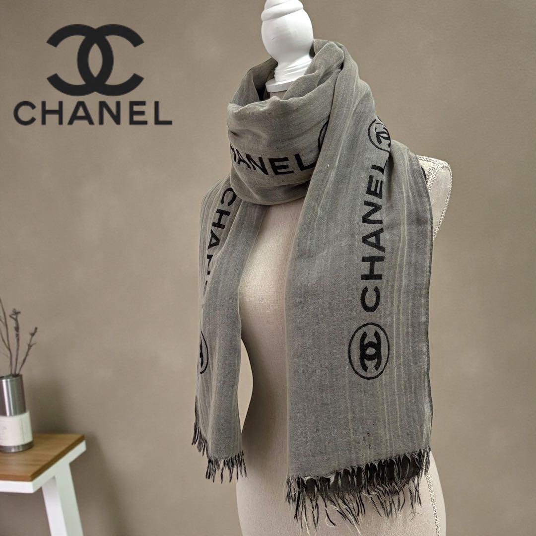 CHANEL シャネル ココマーク カシミヤ リバーシブル ストール マフラー