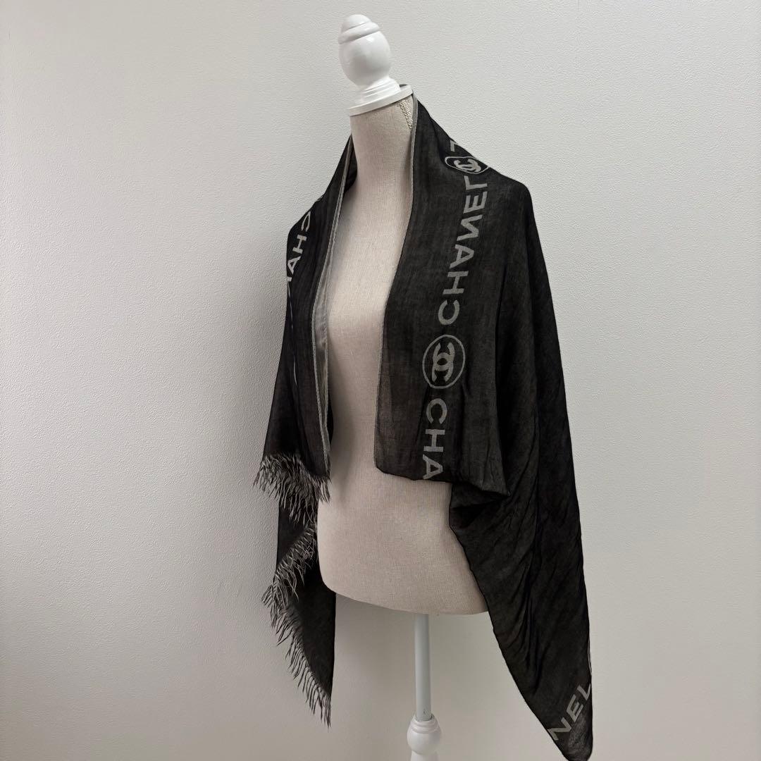 CHANEL シャネル ココマーク カシミヤ リバーシブル ストール マフラー