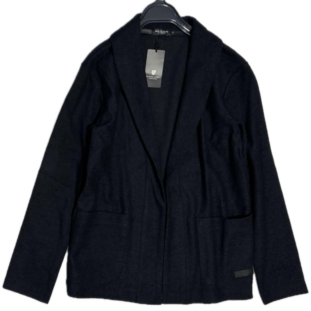 新品 ブラックレーベルクレストブリッジ ジャケット風 着流しカーディガン 紺M
