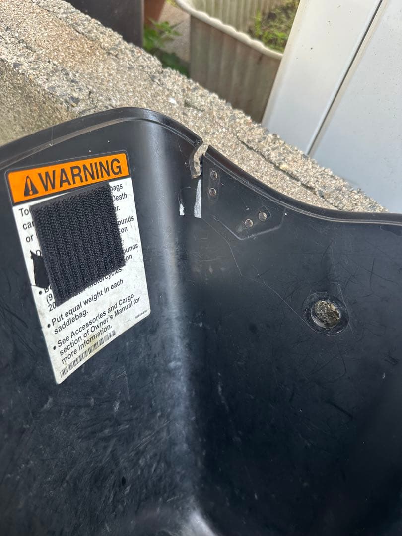 FLHXストリートグライド　リアエクステンションサイドカバー　セット売り