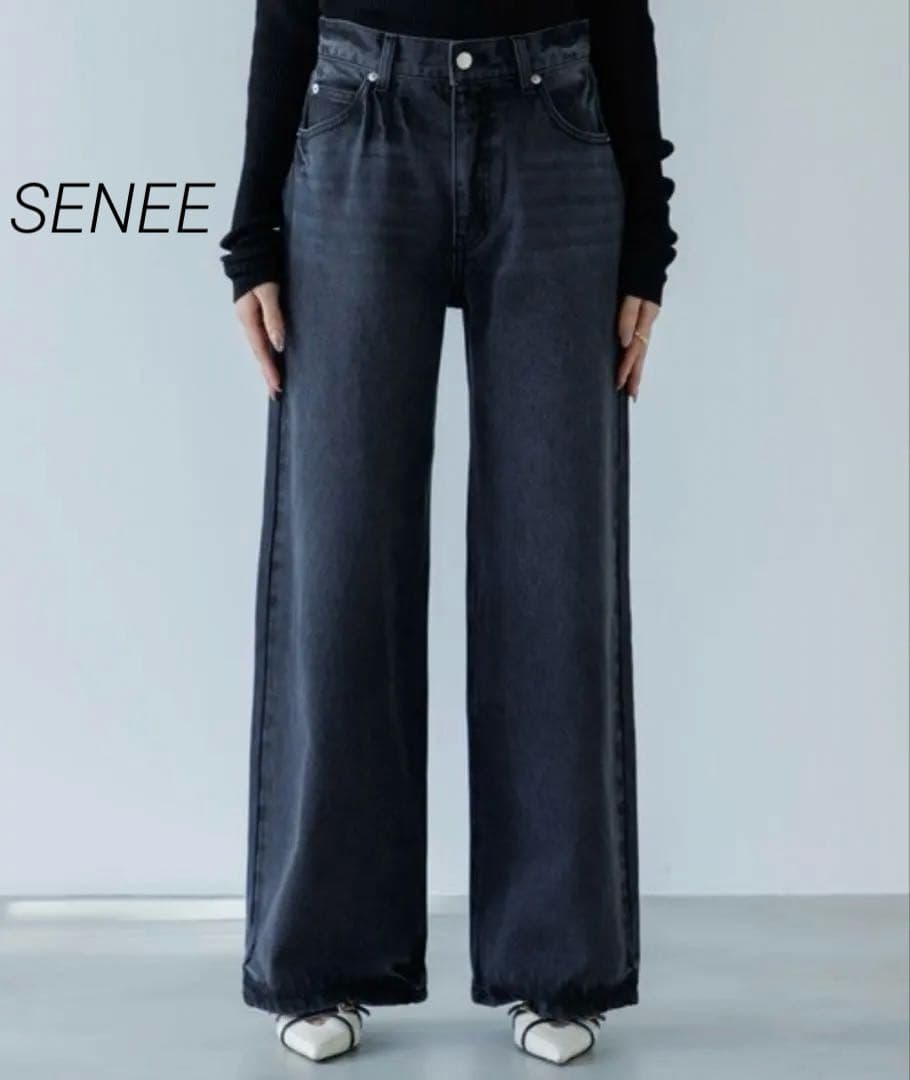 美品　SENEE セニー　デニムパンツ ルーズビンテージライクデニム