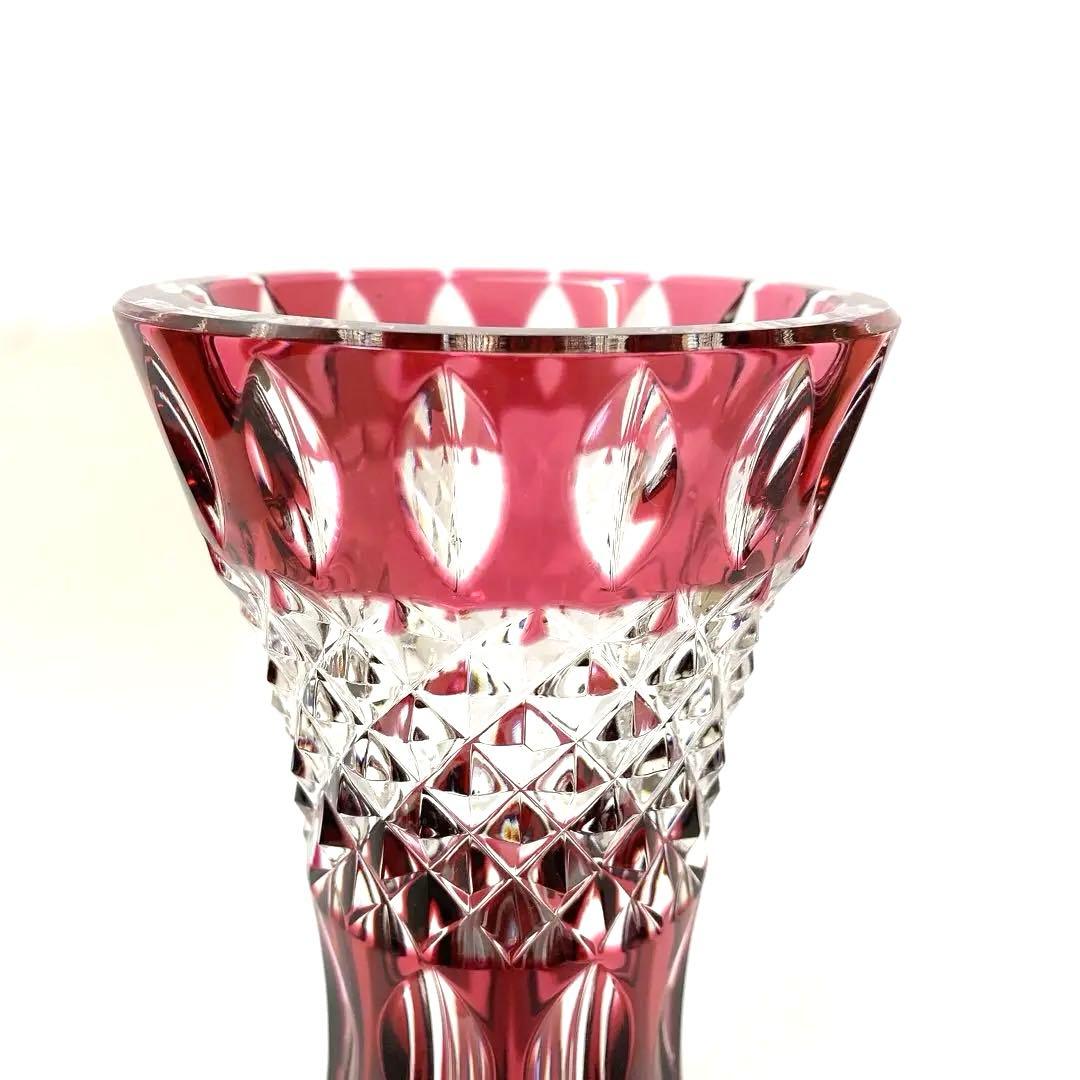 5147 美品 レア Val Saint Lambert 花瓶 クリスタル