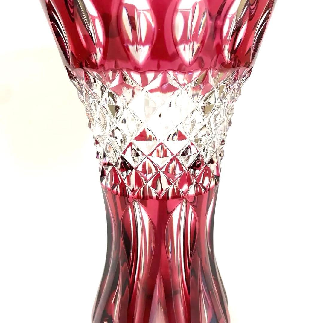 5147 美品 レア Val Saint Lambert 花瓶 クリスタル