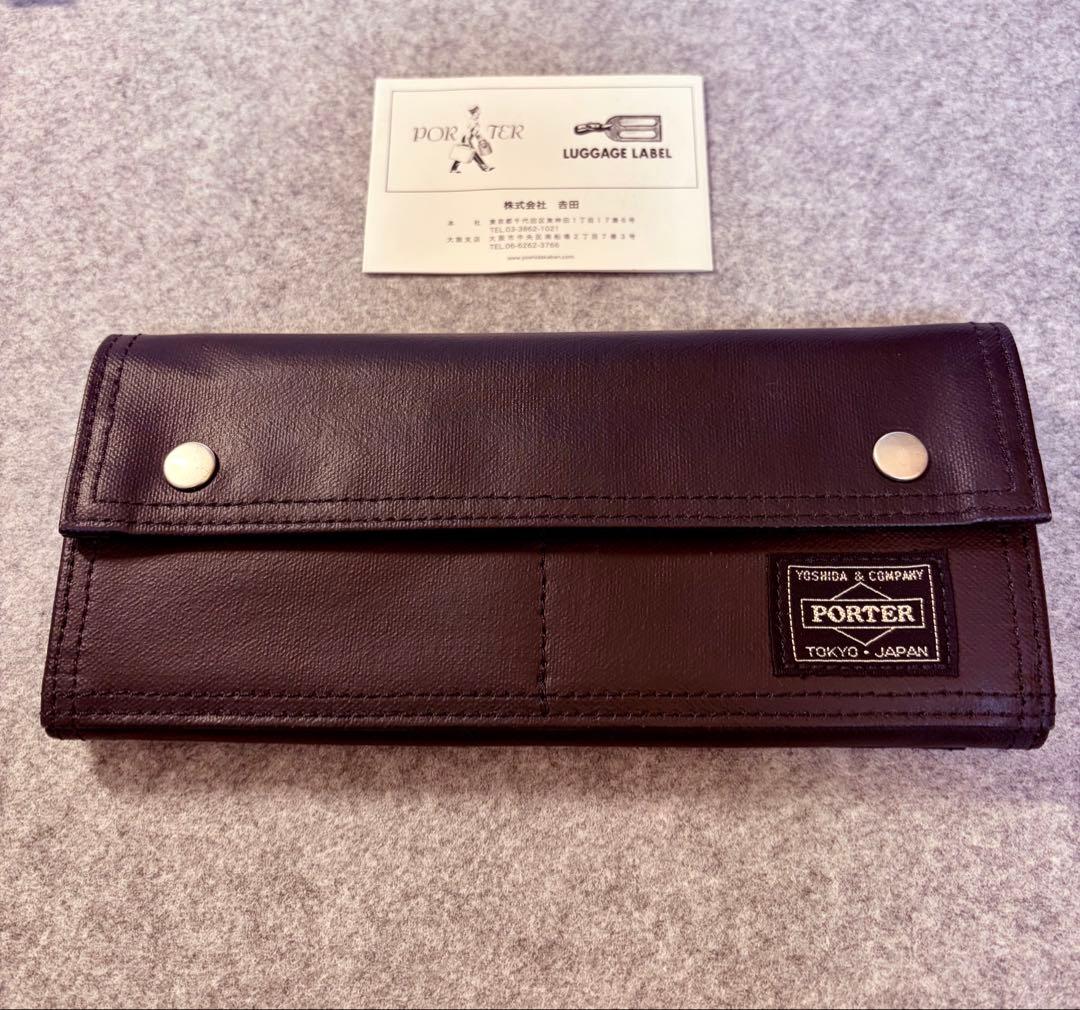 【未使用】PORTER ポーター　長財布　ブラック　取扱説明書あり