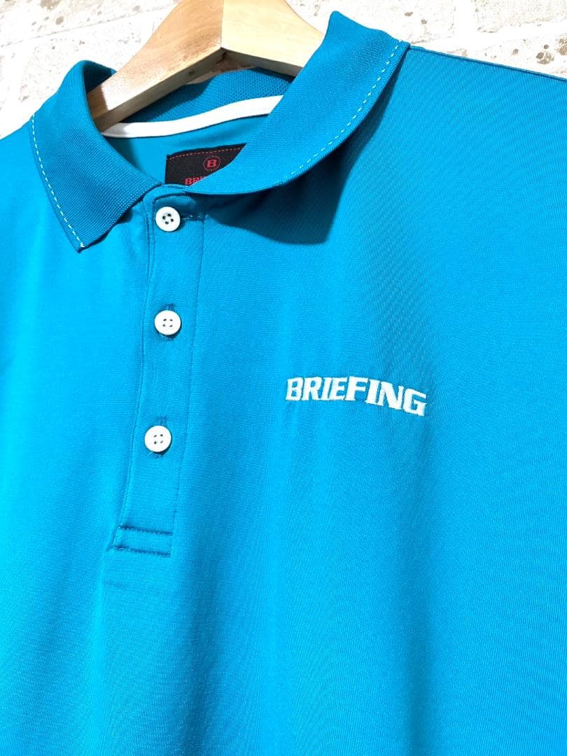 【フォロー割】美品 ブリーフィングゴルフ メンズ 半袖 ポロシャツ XLサイズ