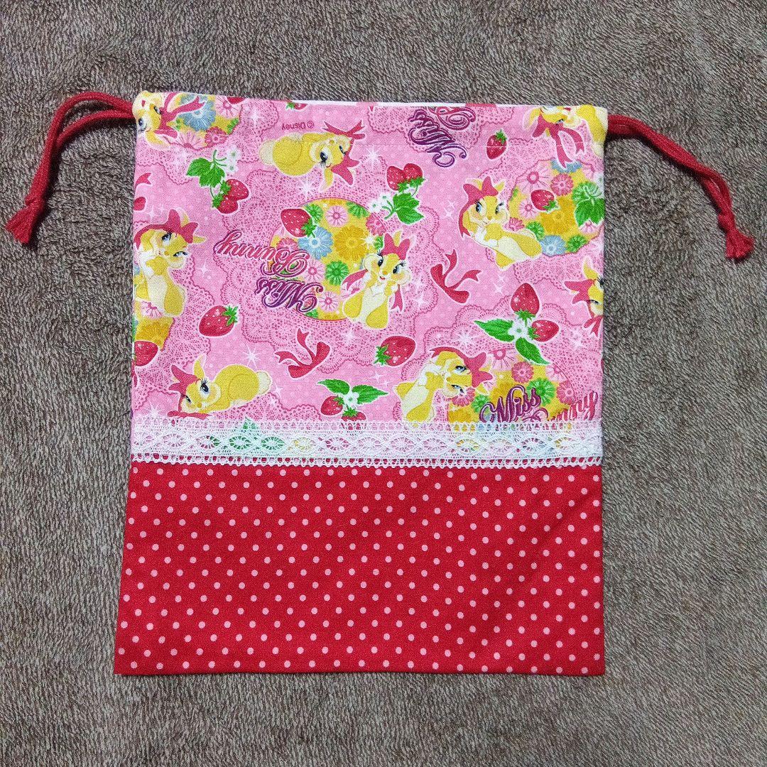 フルーツ柄トートバッグと小物入れ★6点セット　入園バック　ハンドメイド