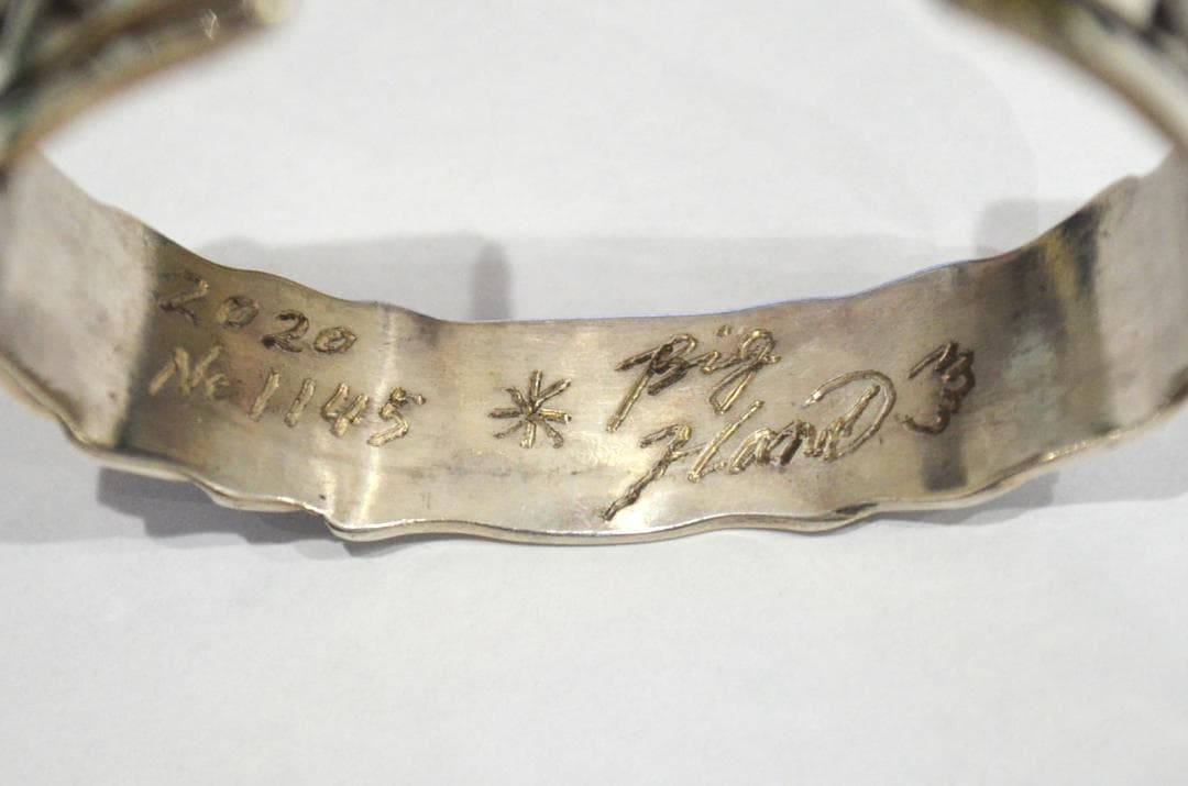 22K シルバー バングル SILVER BIG HAND イーグル メンズ