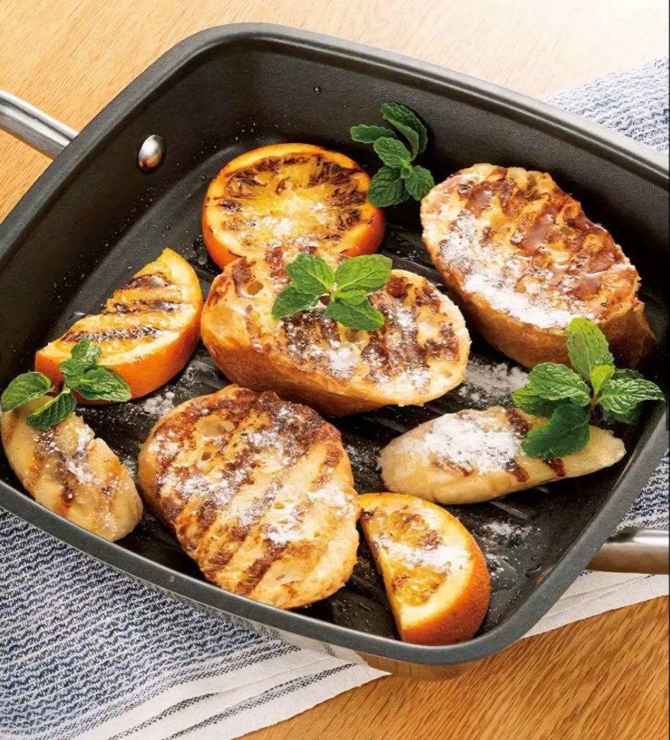 【新品未使用】マイヤー MEYER スクエアグリルパン 24cm 限定レシピ