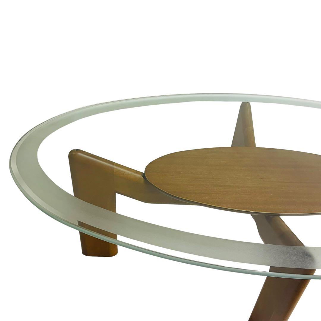 【さいたま市直接受渡】maruni マルニ ガラステーブル センターテーブル