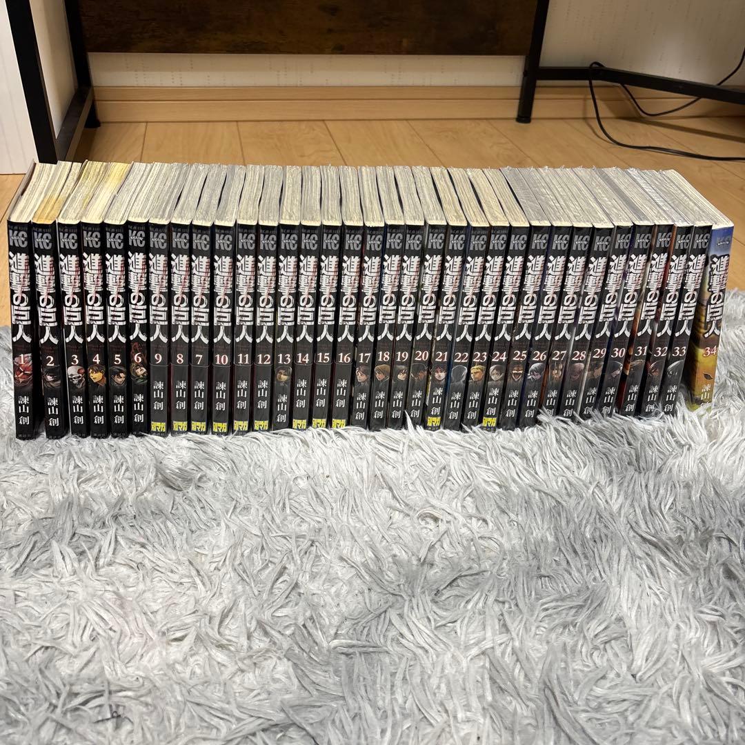 【新品】進撃の巨人 全巻 1~34巻 ＋おまけ付き