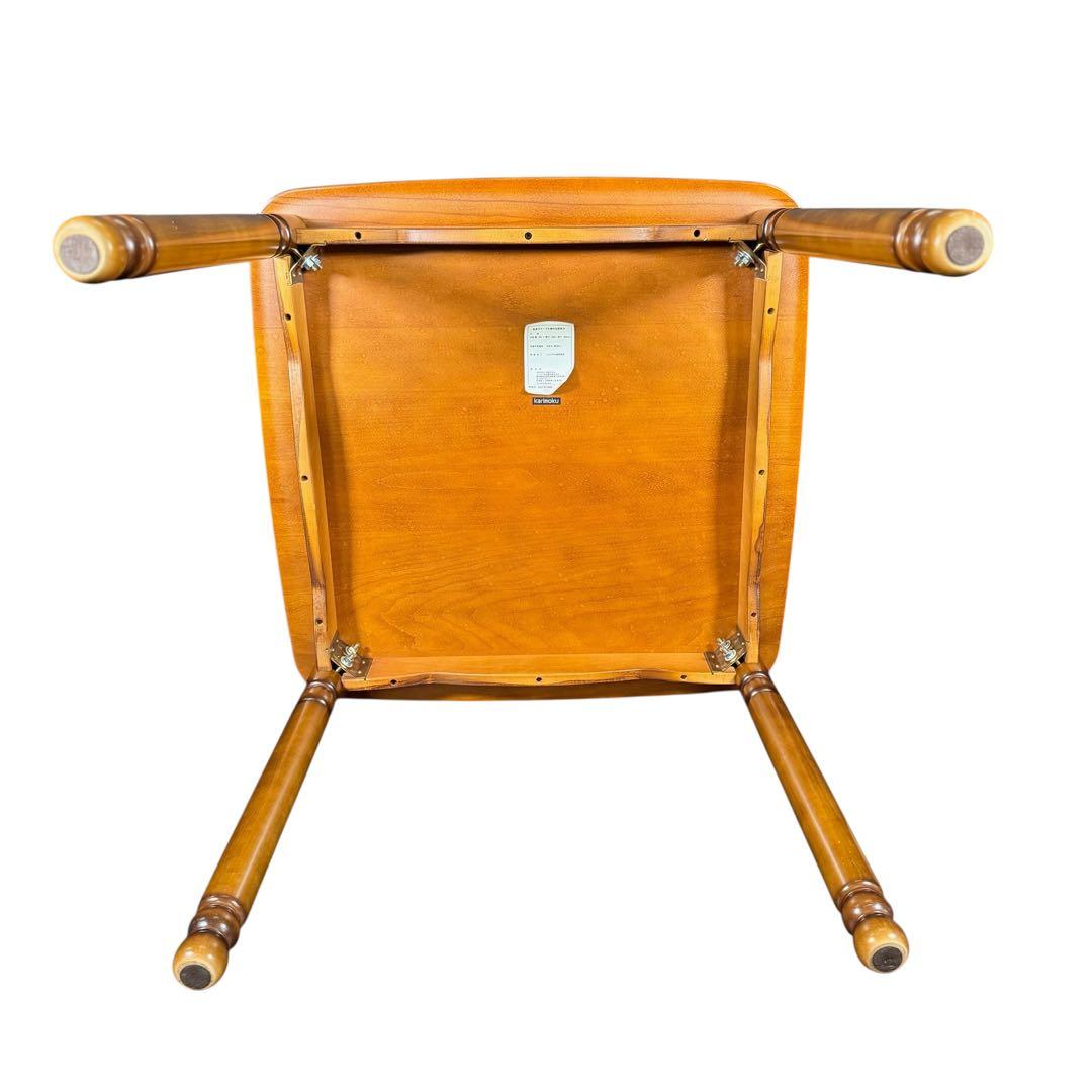 HR749 カリモク　コロニアル 高級ダイニングテーブル　80サイズ　正方形