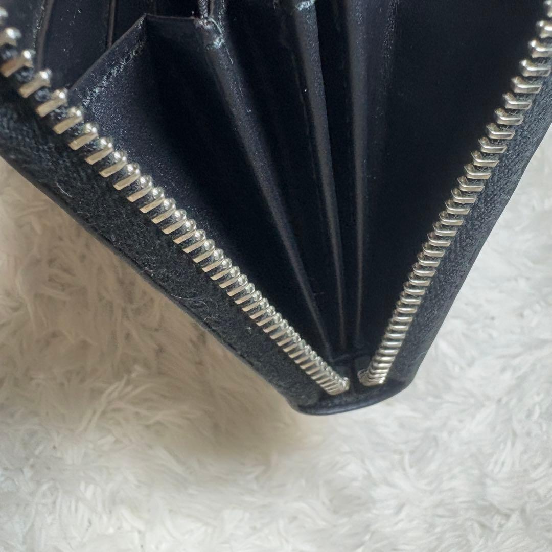 【大人気✨】グッチ 長財布 タイガー GG スプリーム ラウンドジップ 黒