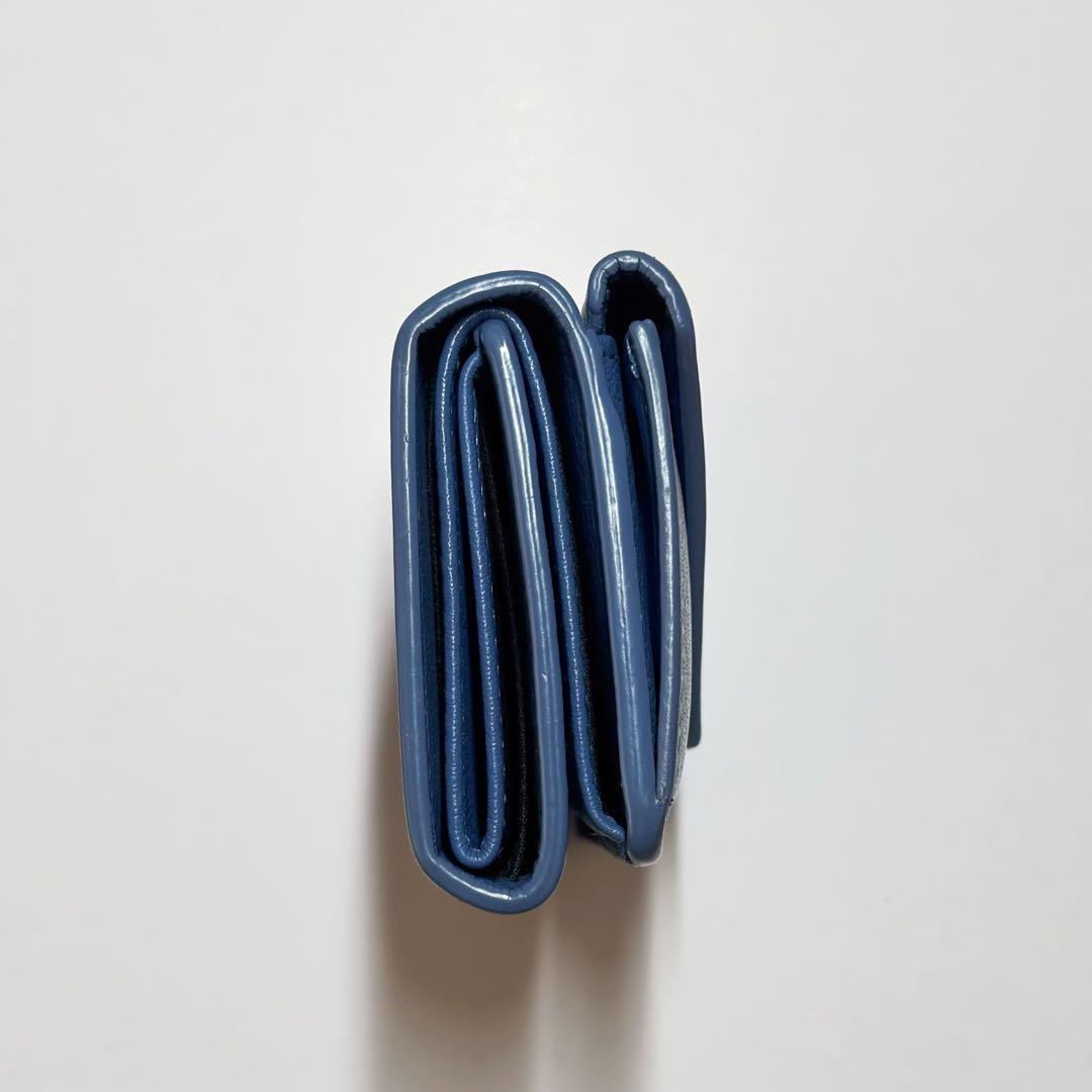 BALENCIAGA 財布 ブルー ペーパーウォレット