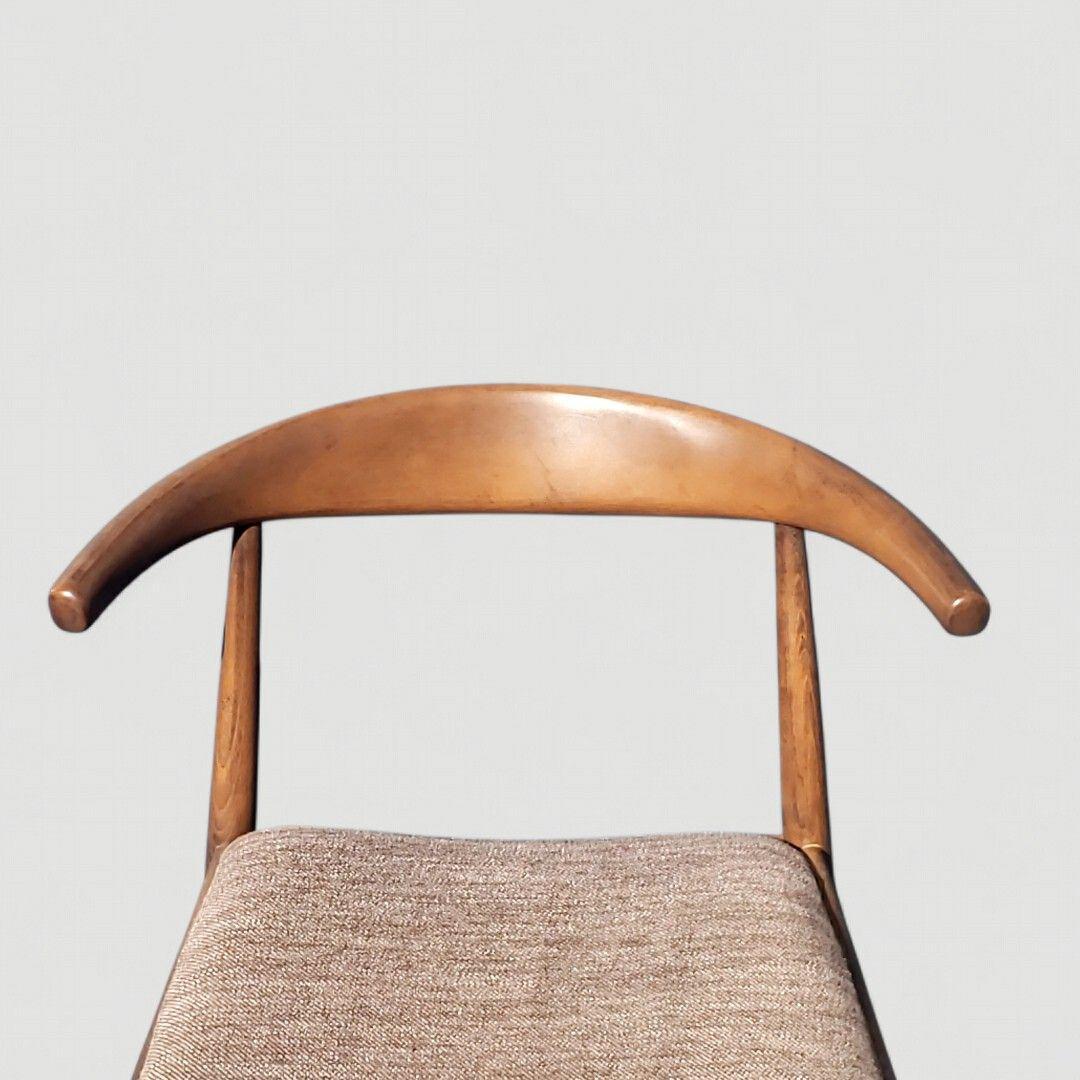 ニトリ 天然木 チェア C-01D ブラウン 北欧モダン ビーチ材 ②