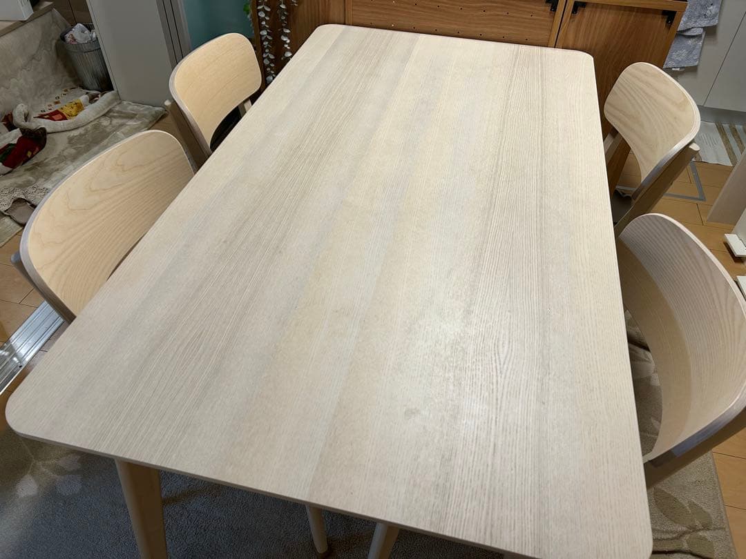 LISABO ダイニングテーブルセット 140x82cm