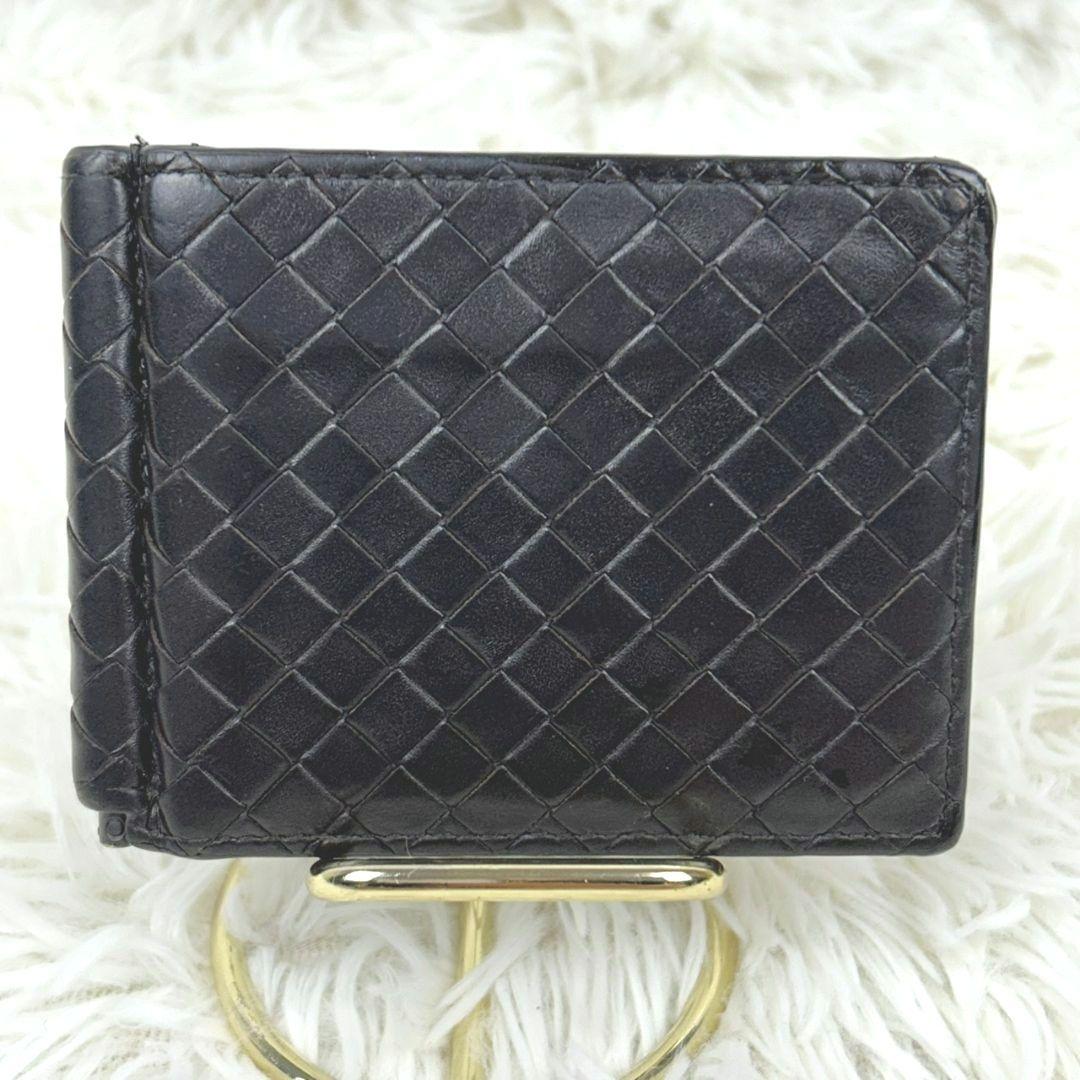 BOTTEGA VENETA ダークブラウン イントレチャートマネークリップ