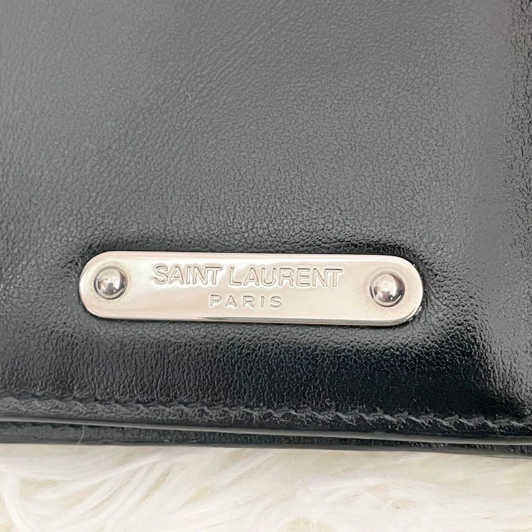 【極美品】SAINT LAURENT サンローラン 三つ折り 札入れ 財布