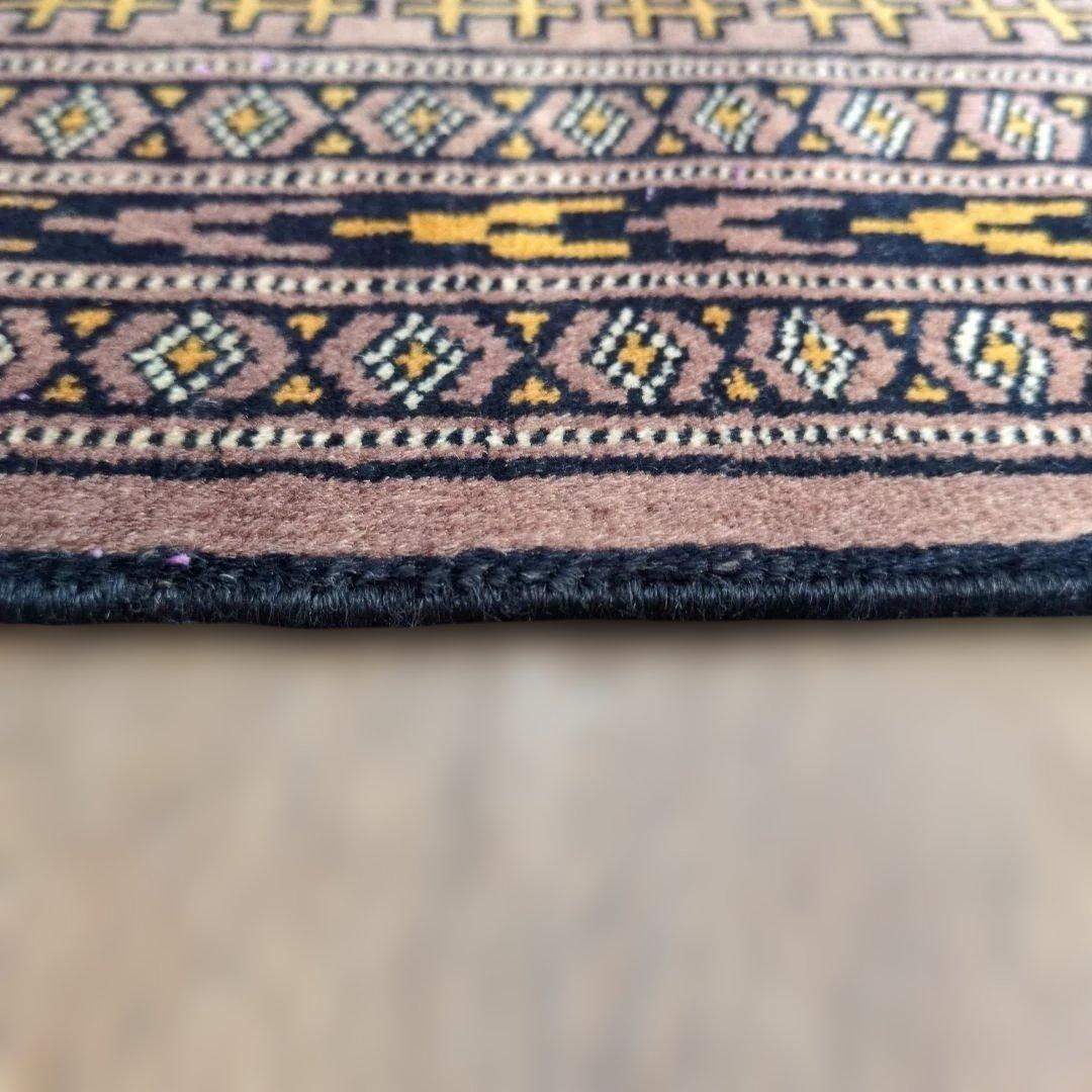 ヴィンテージラグ　パキスタン　トライバルラグ　手織り絨毯　ウール　コットン