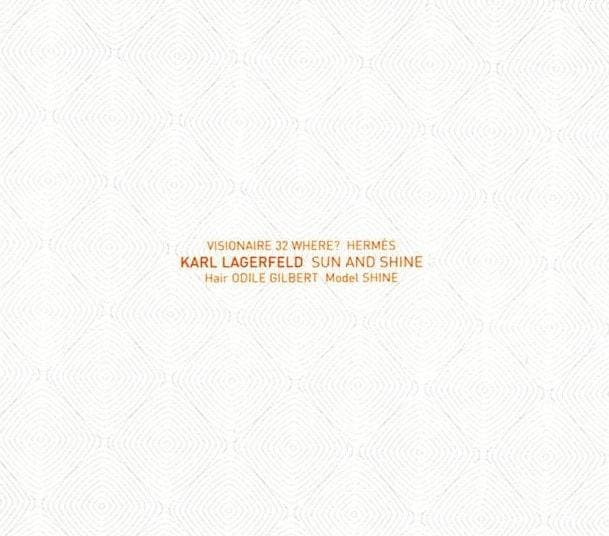 【限定3300部】VISIONAIRE ミニプリントKarl Lagerfeld