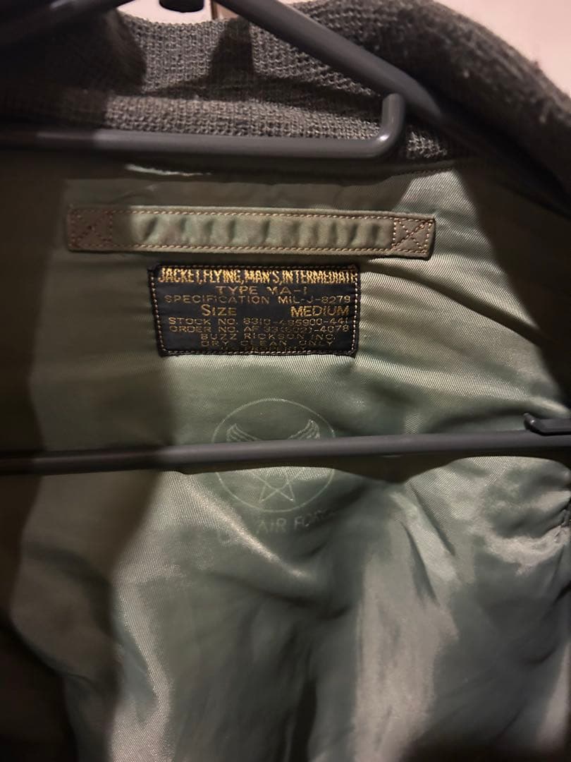 buzz rickson MA-1 フライトジャケット オリーブグリーン