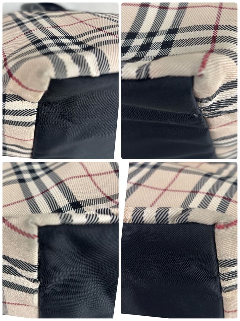 バーバリーブルーレーベル ノバチェック柄マザーズバッグ トートバッグ 大容量