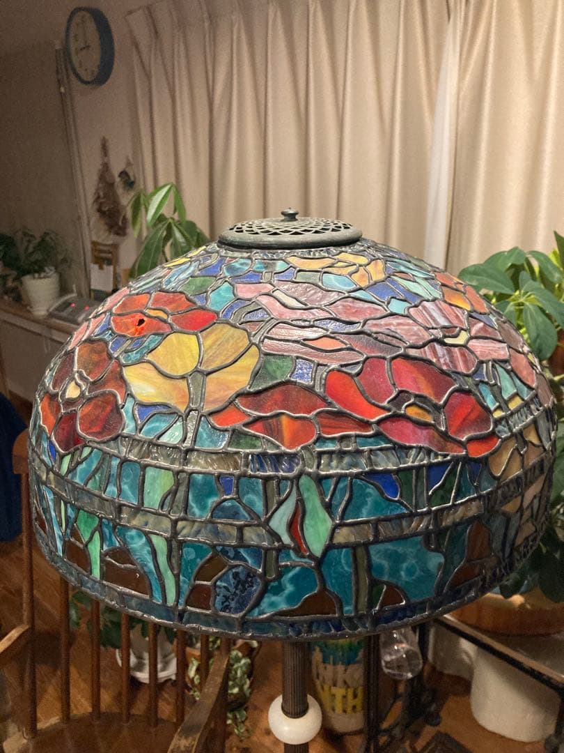 昭和レトロ　ステンドフロアランプ