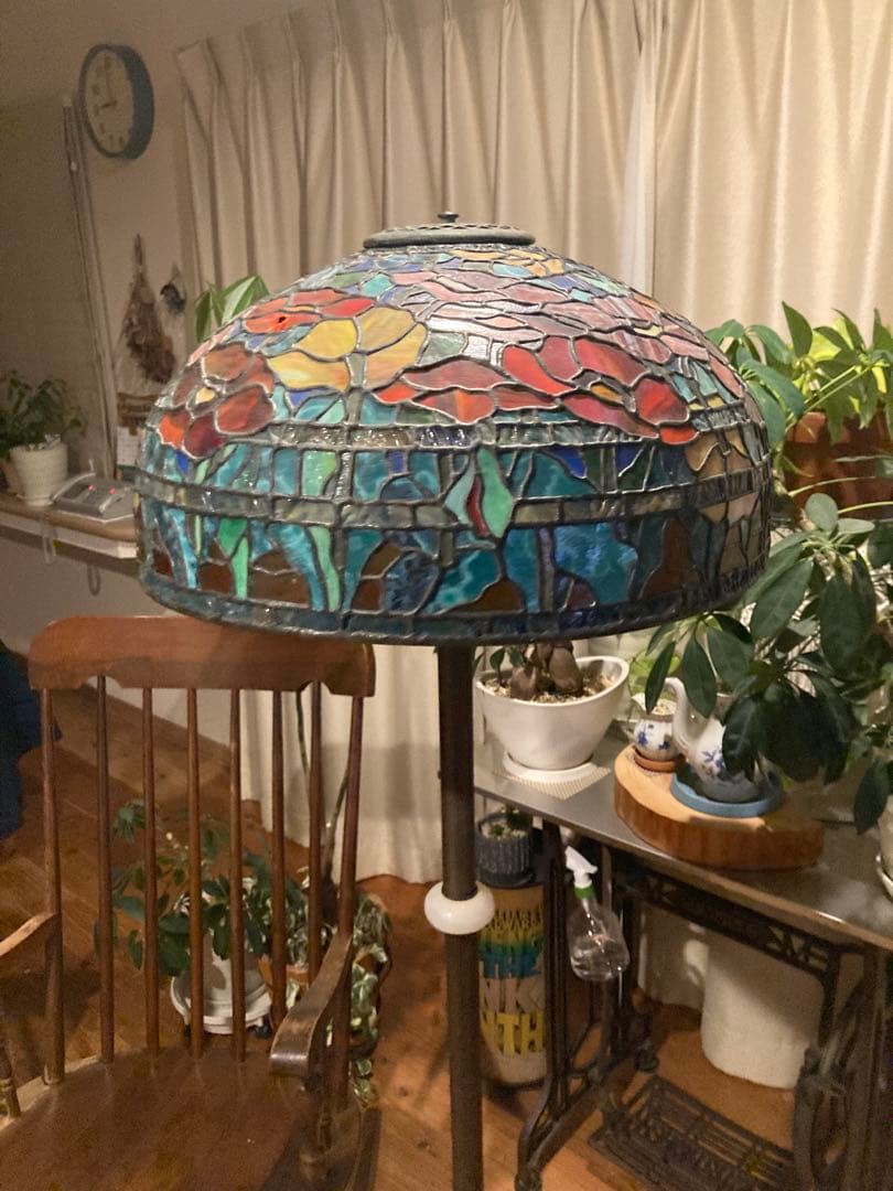 昭和レトロ　ステンドフロアランプ