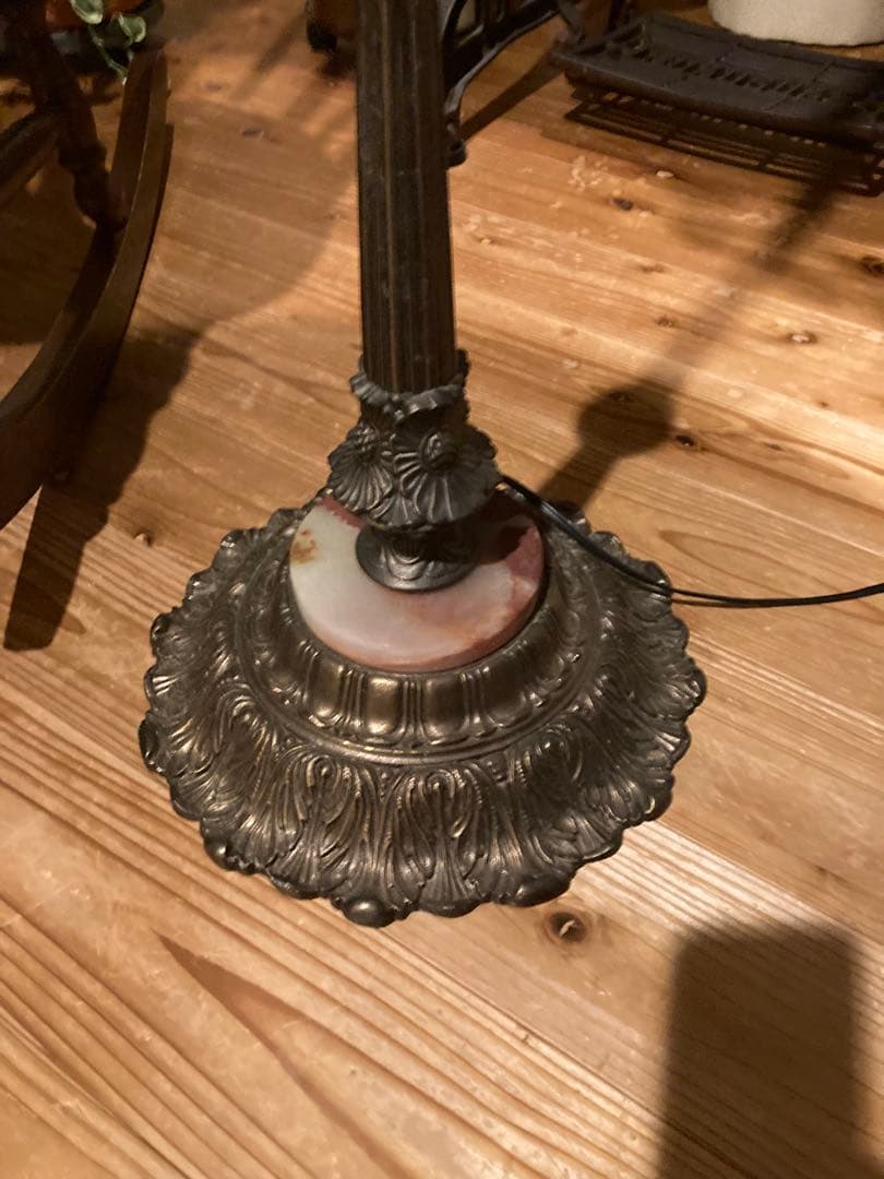 昭和レトロ　ステンドフロアランプ