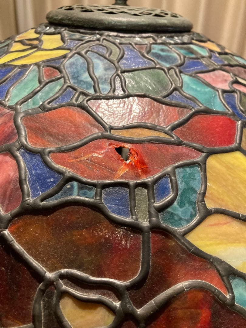 昭和レトロ　ステンドフロアランプ