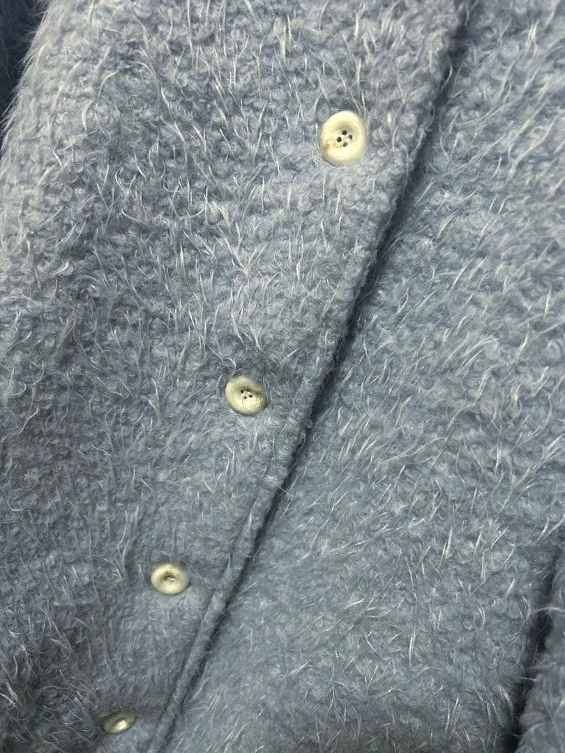 NUGU FRENCH AUBE ウールブークレハーフ冬 カラーコート