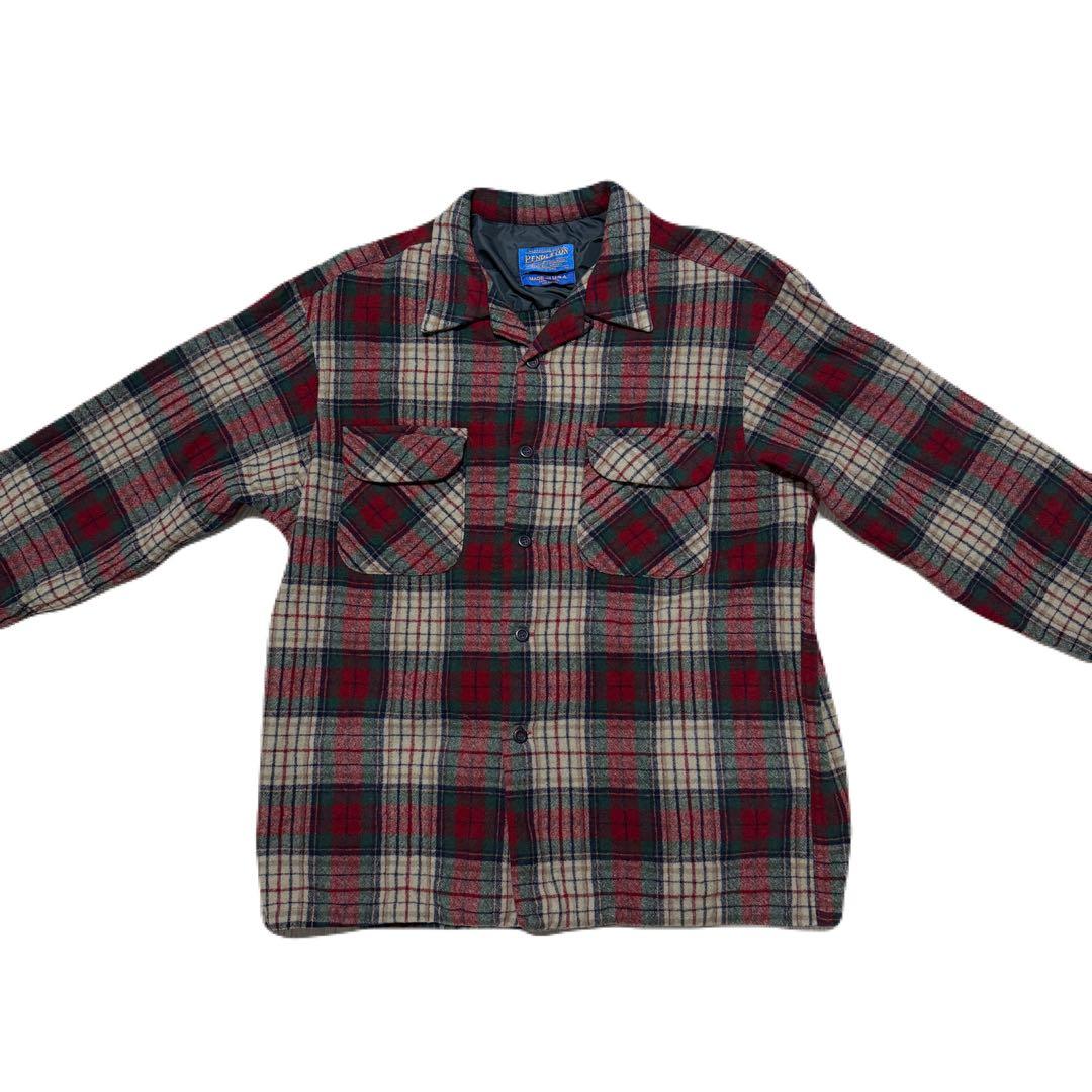 PENDLETON 90's USA製 ボードシャツ オープンカラー