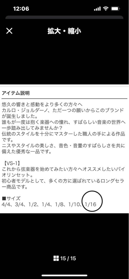 【もこもこもこ様】カルロ・ジョルダーノ VS-1 1/16 (ケース肩当て付き)