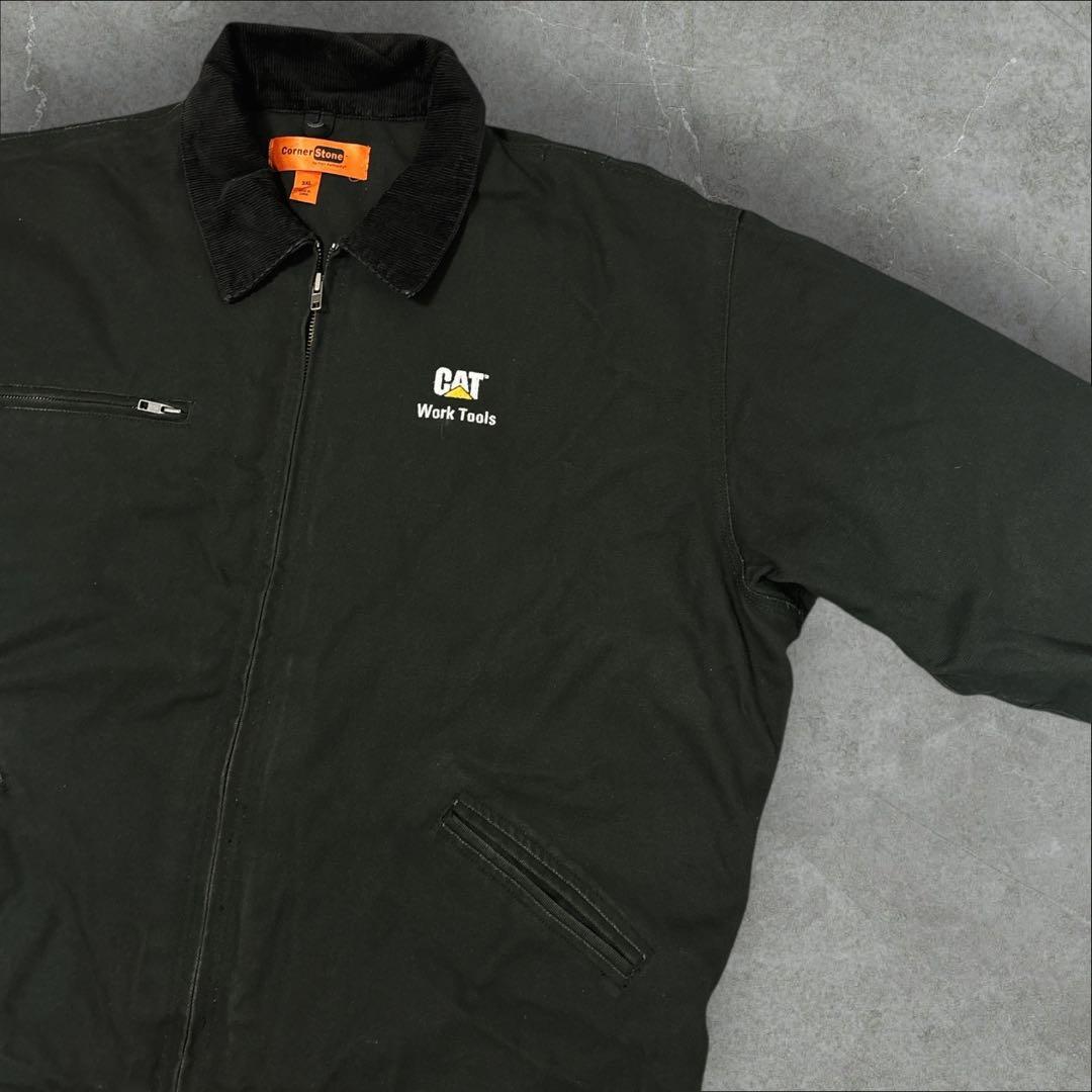 53]CornerStone刺繍ロゴ ダック地 デトロイトジャケットブルゾン古着