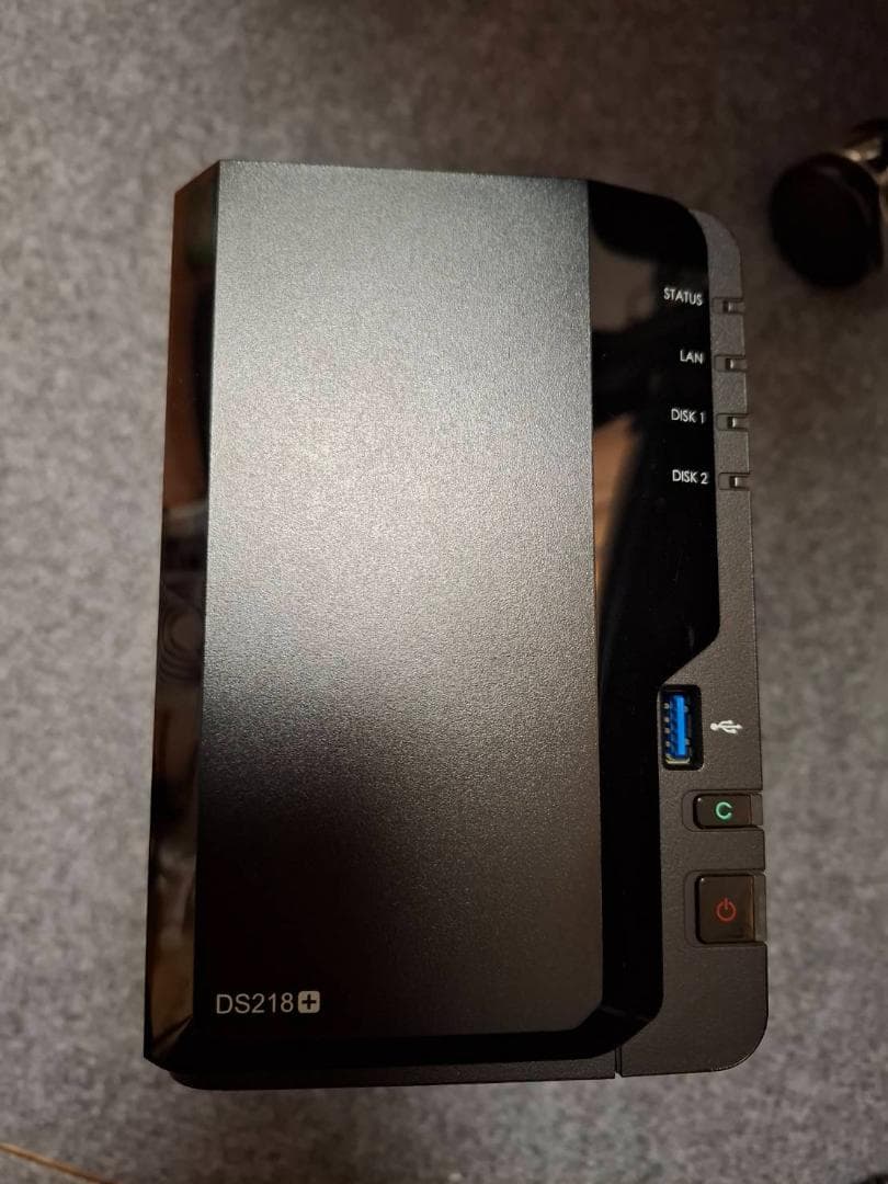 R*C様 Synology DS218+ NAS 2ベイ HDD(1TB*2)付