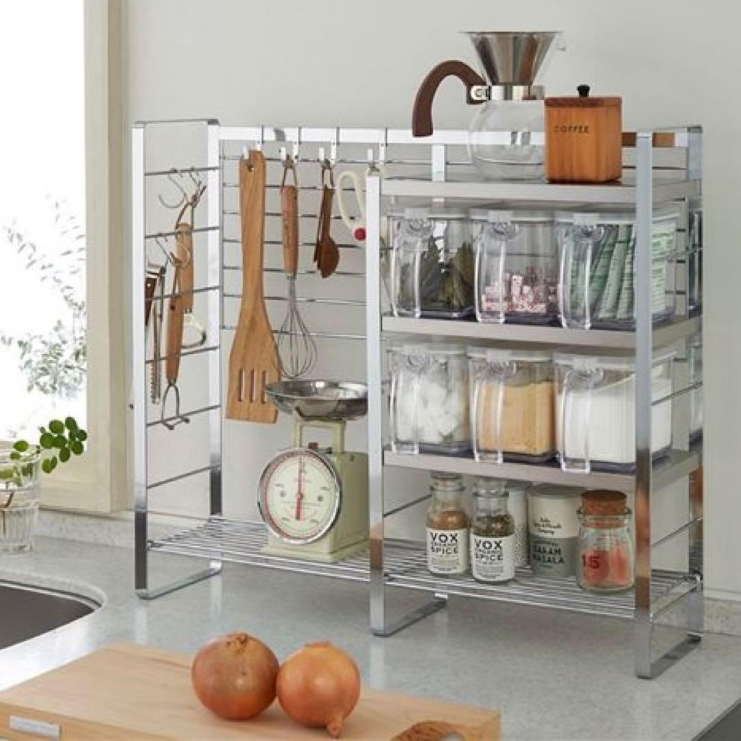 コンロサイドスパイスシェルフ　燕三条 コンロサイドスパイスラック