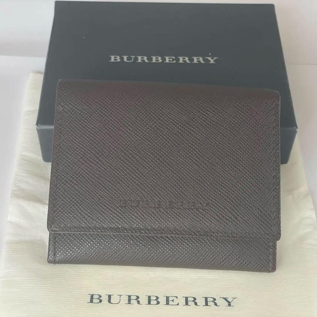 【極美品・箱＆保存袋付】バーバリー レザー ケース ブラウン