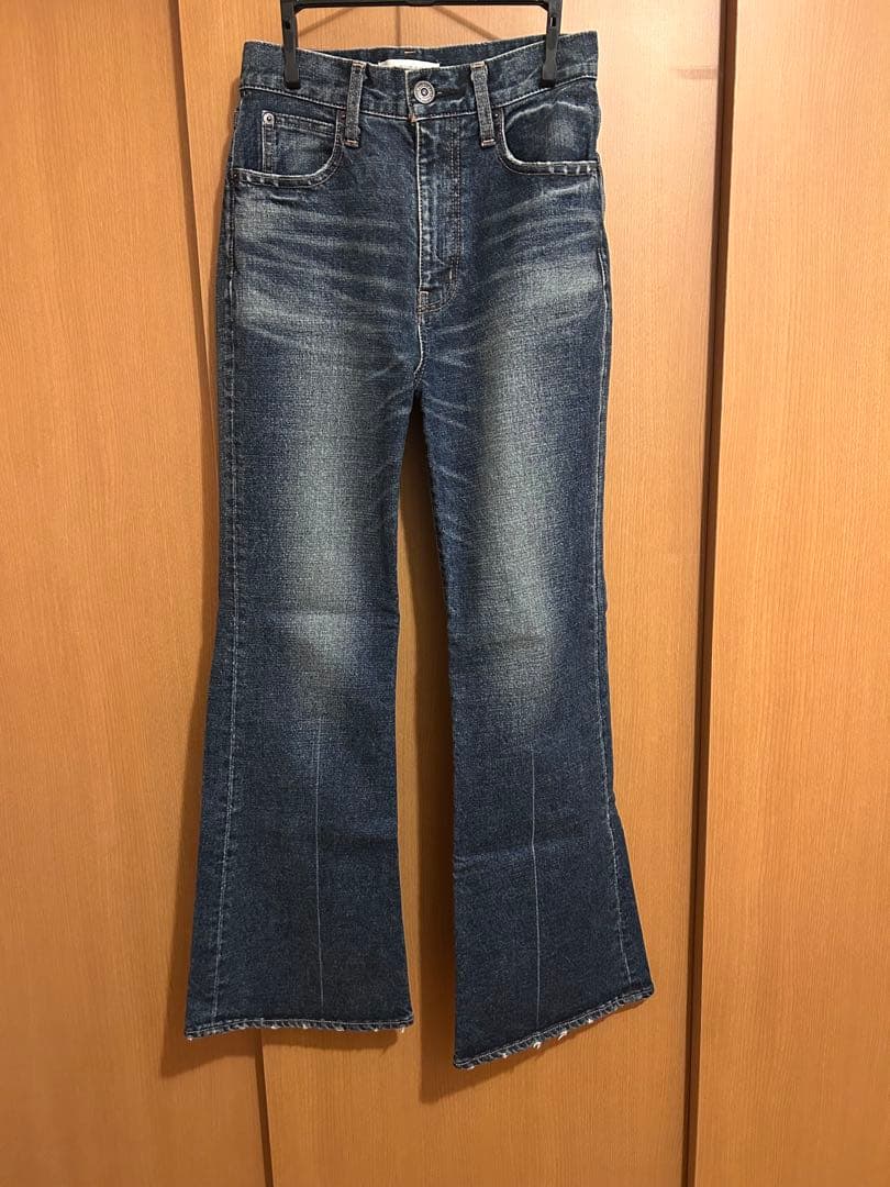 パンツ MOUSSY MVS D/BLU FLARE 25inch