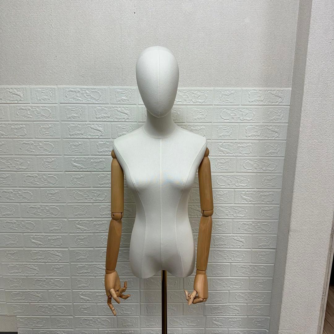 ホワイトマネキン 木製腕付き 約160cm