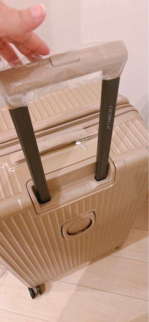 【最終値下】【新品未使用】CICIBELLA キャリー　Lサイズ　ピンクチタン