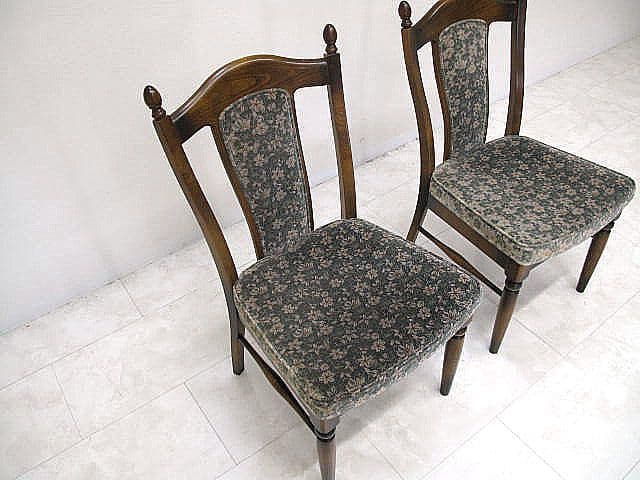 【展示品】カリモク コロニアル 「CC17」ダイニングチェア 2脚セット 約9万