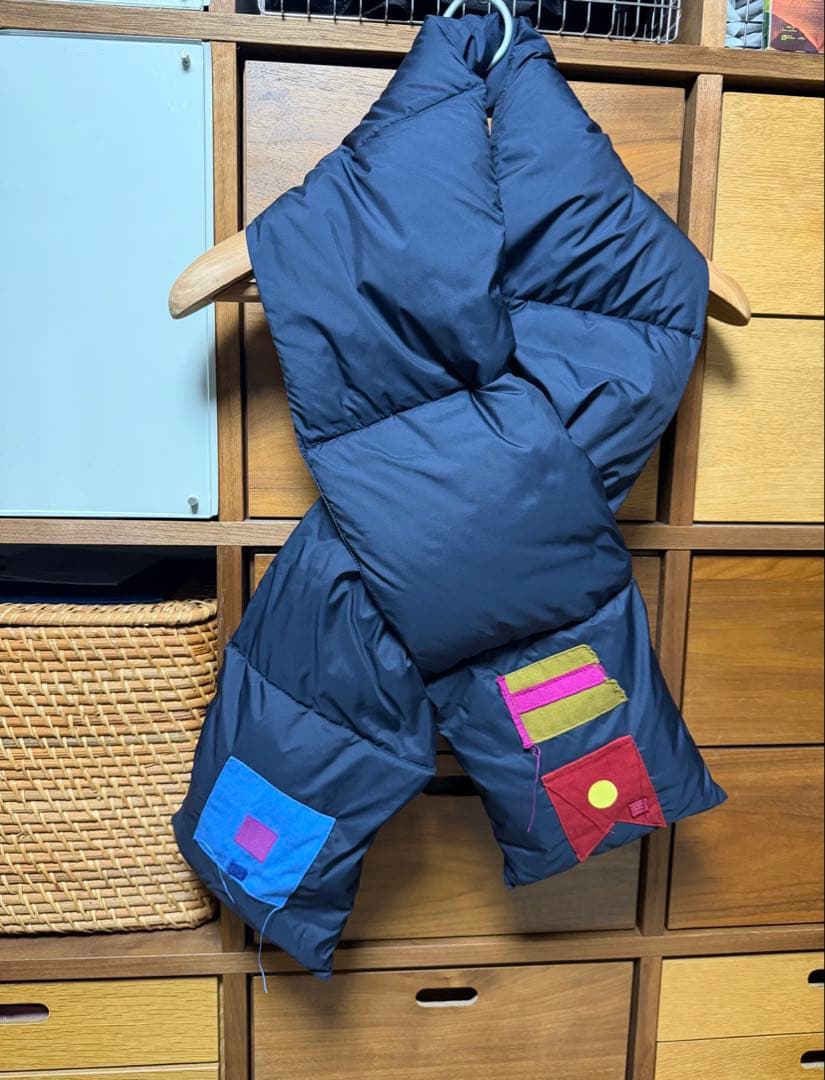 Acne Studios アクネストゥディオズ ダウン マフラー ネイビー