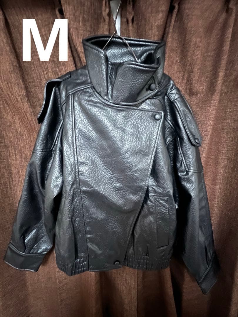 ZARA フェイクレザージャケット M