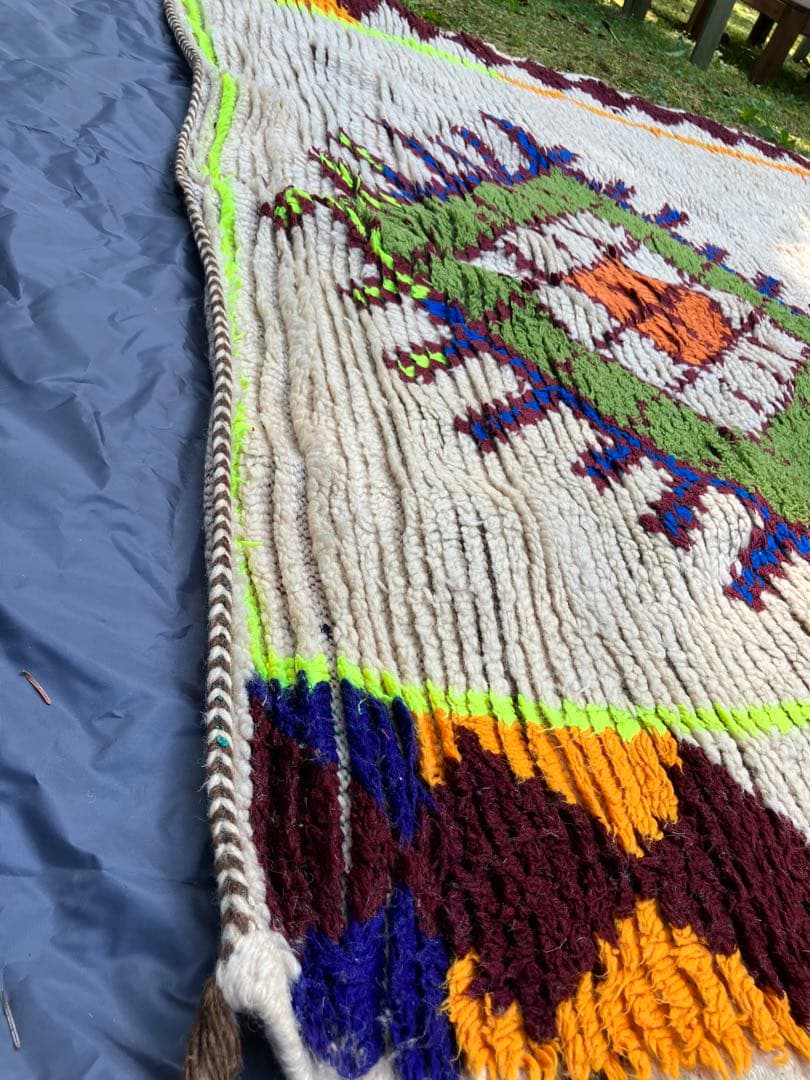 Moroccan rug/モロッコラグ　羊毛のラグ　北欧　ミッドセンチュリー