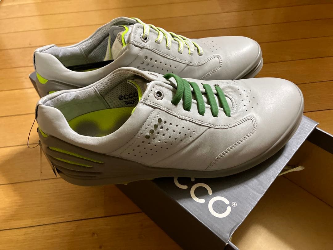 ecco ゴルフシューズ グレー/グリーン 新品タグ付き　サイズ40