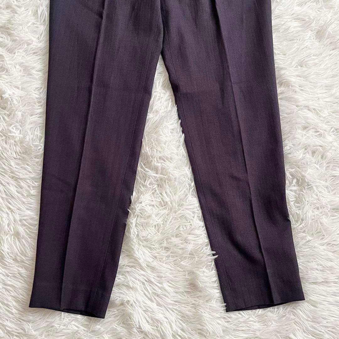 【未使用級】　グリーンレーベルリラクシング　パンツスーツ　ノーカラー　ネイビー