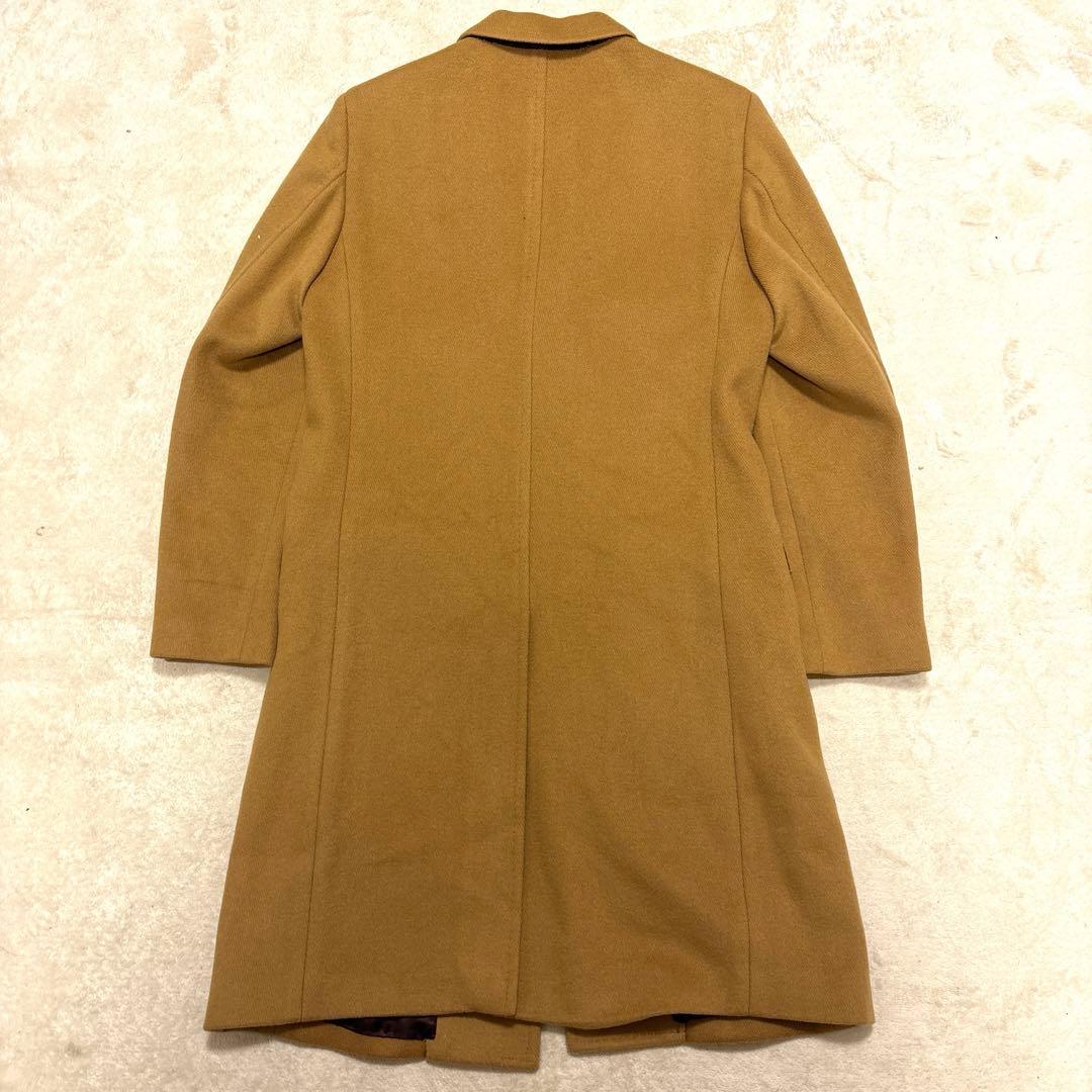 【美品】ラブレス ロングチェスターコート ウール 本切羽 ベージュ M